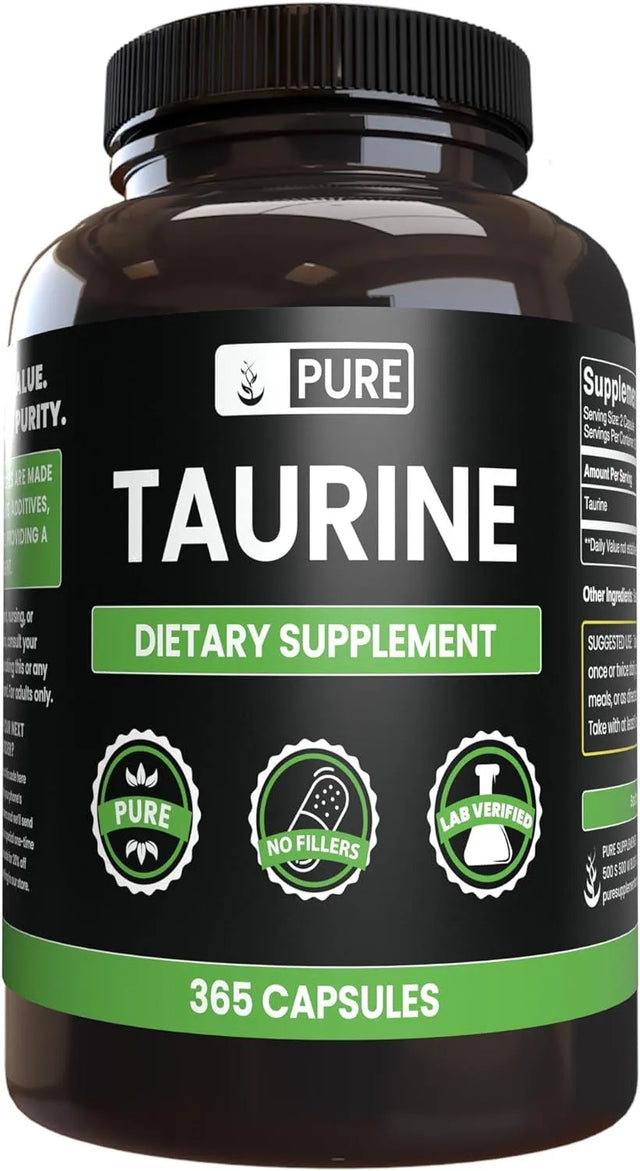 PURE ORIGINAL INGREDIENTS - Pure Original Ingredients Taurine 365 Capsulas - The Red Vitamin MX - Suplementos Alimenticios - {{ shop.shopifyCountryName }}