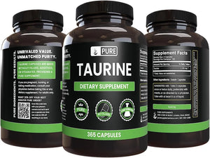 PURE ORIGINAL INGREDIENTS - Pure Original Ingredients Taurine 365 Capsulas - The Red Vitamin MX - Suplementos Alimenticios - {{ shop.shopifyCountryName }}