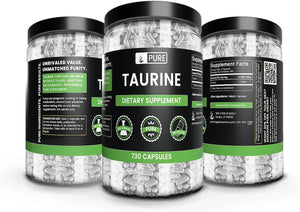 PURE ORIGINAL INGREDIENTS - Pure Original Ingredients Taurine 730 Capsulas - The Red Vitamin MX - Suplementos Alimenticios - {{ shop.shopifyCountryName }}