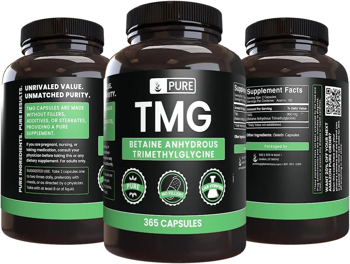 PURE ORIGINAL INGREDIENTS - Pure Original Ingredients TMG 365 Capsulas - The Red Vitamin MX - Suplementos Alimenticios - {{ shop.shopifyCountryName }}