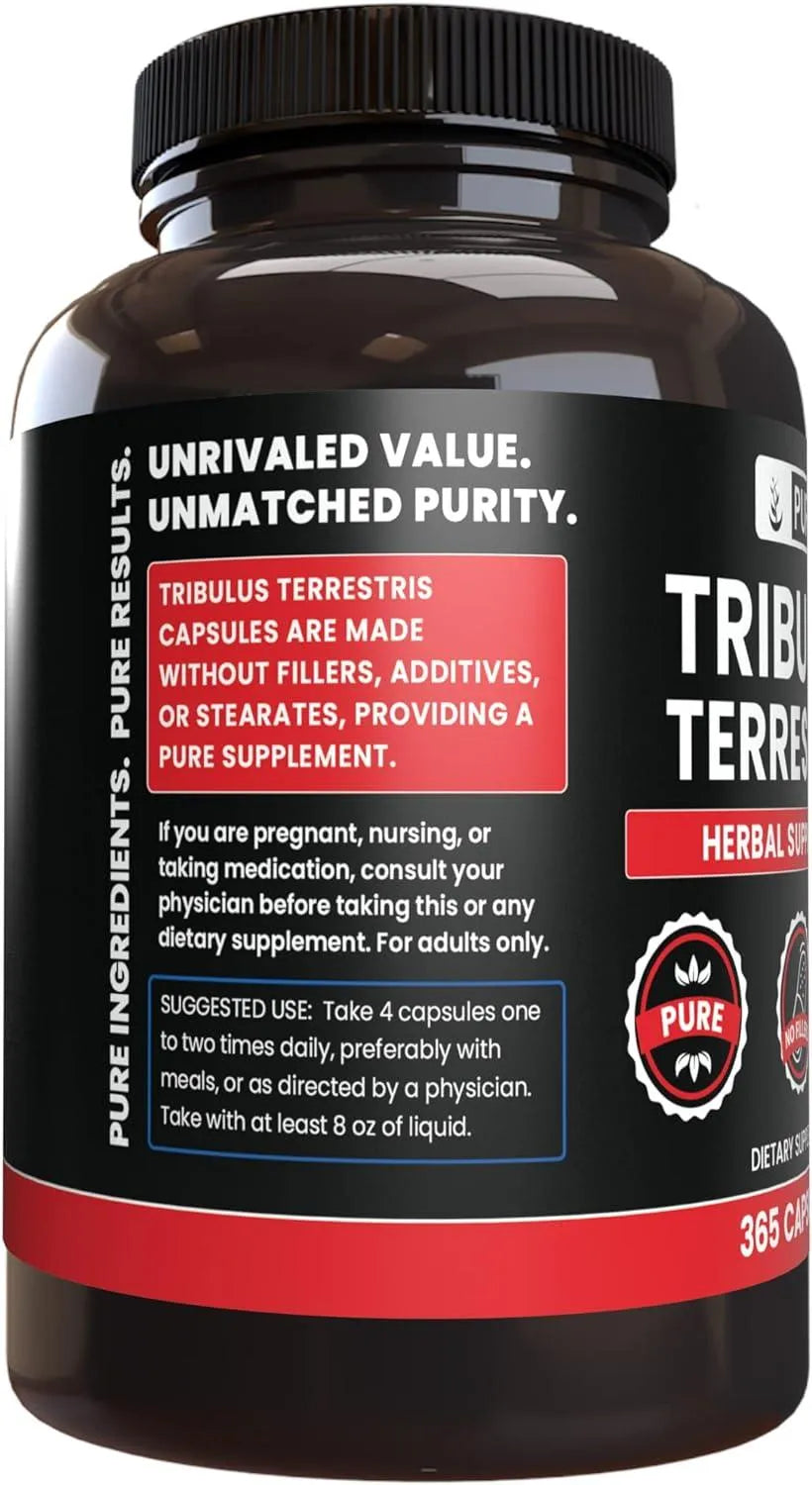 PURE ORIGINAL INGREDIENTS - Pure Original Ingredients Tribulus Terrestris 365 Capsulas - The Red Vitamin MX - Suplementos Alimenticios - {{ shop.shopifyCountryName }}