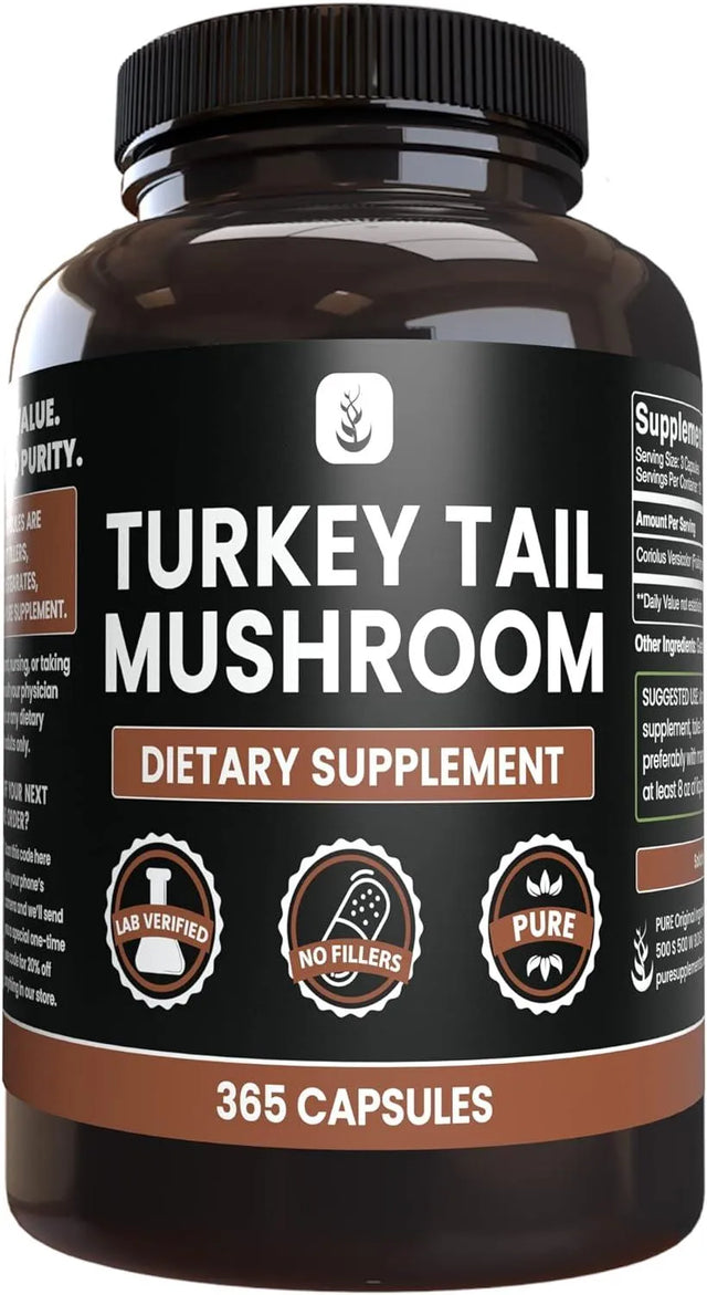 PURE ORIGINAL INGREDIENTS - Pure Original Ingredients Turkey Tail Mushroom 365 Capsulas - The Red Vitamin MX - Suplementos Alimenticios - {{ shop.shopifyCountryName }}