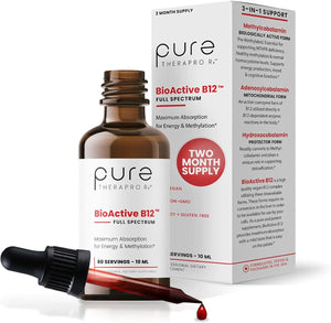 PURE THERAPRO RX - Pure TheraPro BioActive Vegan Methylated Vitamin B12 Sublingual Liquid 10Ml. - The Red Vitamin MX - Suplementos Alimenticios - {{ shop.shopifyCountryName }}