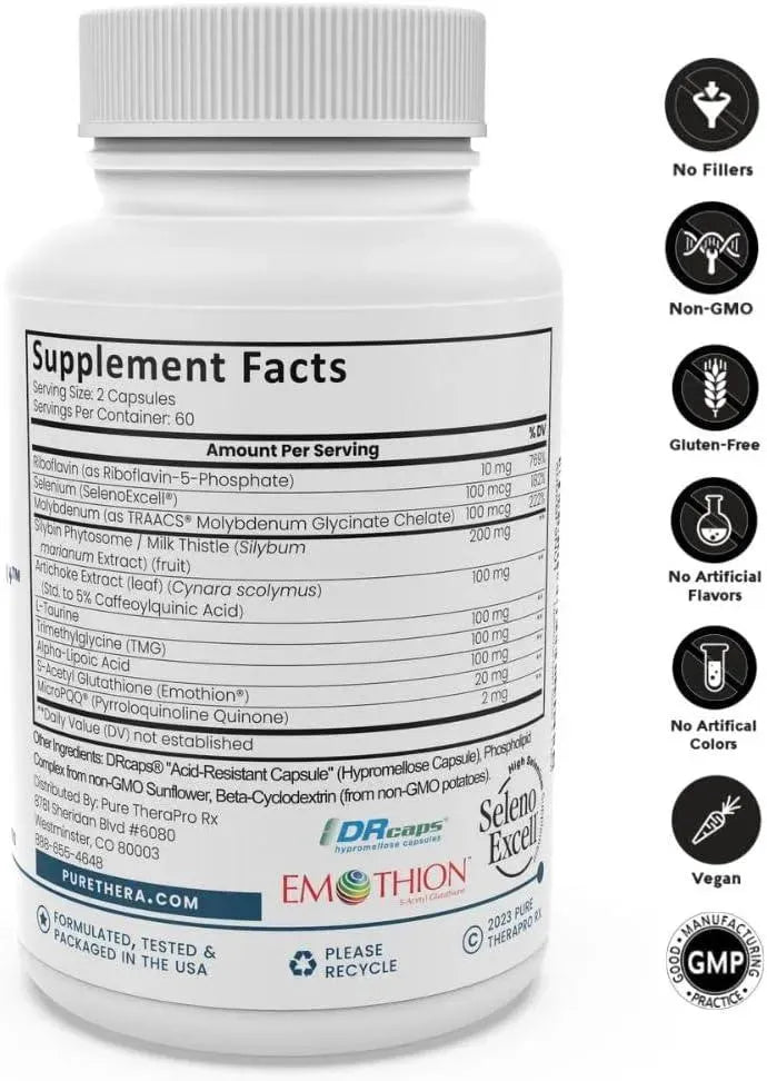 PURE THERAPRO RX - Pure Therapro Rx Liposomal Liver Detox + 120 Capsulas - The Red Vitamin MX - Suplementos Alimenticios - {{ shop.shopifyCountryName }}