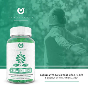 PUREFINITY - PUREFINITY Ashwagandha Gummies 60 Gomitas - The Red Vitamin MX - Suplementos Alimenticios - {{ shop.shopifyCountryName }}