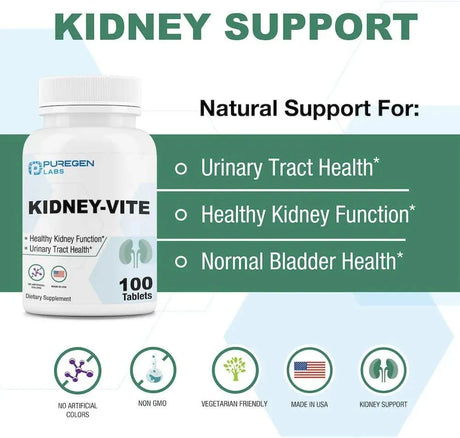 PUREGEN LABS - Puregen Labs Kidney-Vite 100 Tabletas 2 Pack - The Red Vitamin MX - Suplementos Alimenticios - {{ shop.shopifyCountryName }}