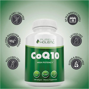 PURELY HOLISTIC - Purely Holistic CoQ10 100Mg. 240 Capsulas Blandas - The Red Vitamin MX - Suplementos Alimenticios - {{ shop.shopifyCountryName }}