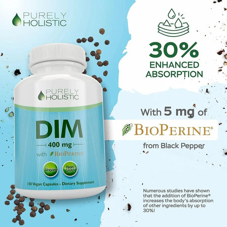 PURELY HOLISTIC - Purely Holistic DIM Supplement 400Mg. 150 Capsulas - The Red Vitamin MX - Suplementos Alimenticios - {{ shop.shopifyCountryName }}