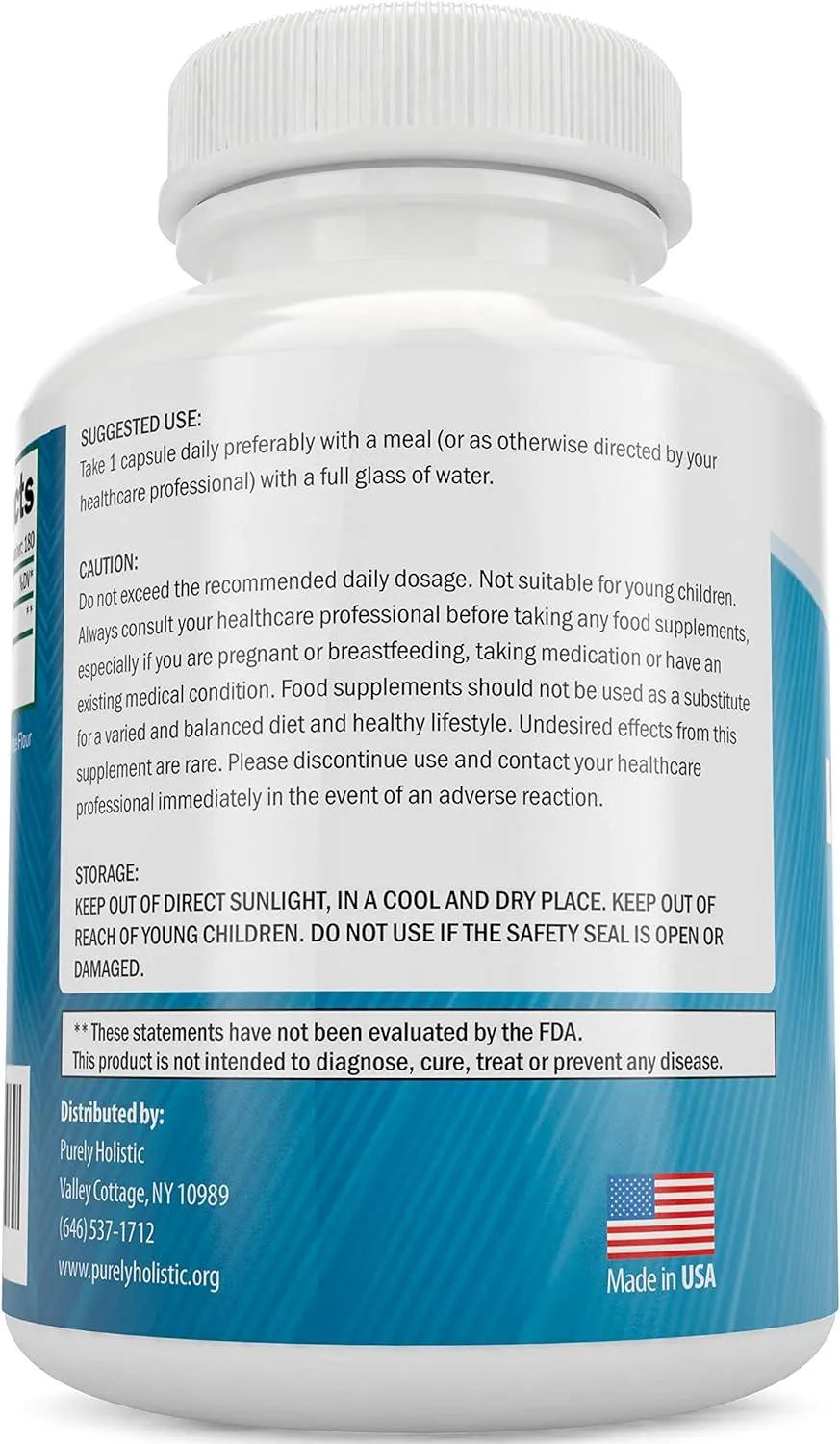 PURELY HOLISTIC - Purely Holistic L-Theanine 200Mg. 180 Capsulas - The Red Vitamin MX - Suplementos Alimenticios - {{ shop.shopifyCountryName }}