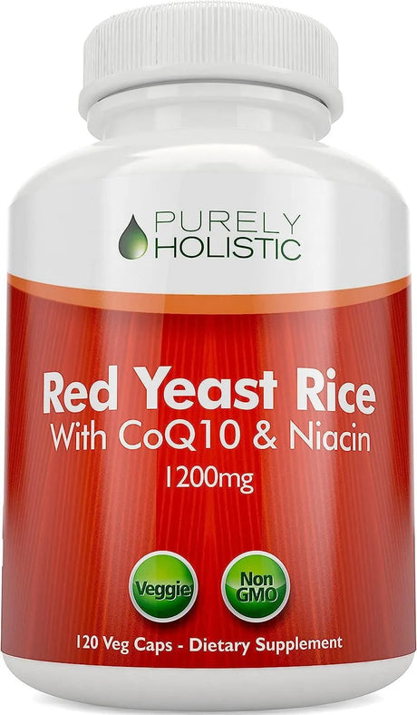 PURELY HOLISTIC - Purely Holistic Red Yeast Rice 1200Mg. with CoQ10 & Flush Free Niacin 120 Capsulas - The Red Vitamin MX - Suplementos Alimenticios - {{ shop.shopifyCountryName }}