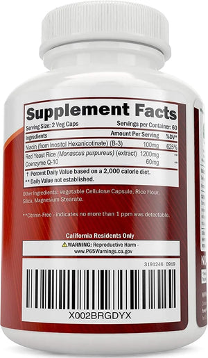 PURELY HOLISTIC - Purely Holistic Red Yeast Rice 1200Mg. with CoQ10 & Flush Free Niacin 120 Capsulas - The Red Vitamin MX - Suplementos Alimenticios - {{ shop.shopifyCountryName }}