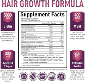 PURELY OPTIMAL - Purely Optimal Premium Hair Growth for Women & Men 60 Capsulas - The Red Vitamin MX - Suplementos Alimenticios - {{ shop.shopifyCountryName }}