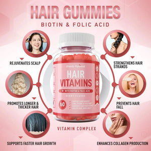 PURELY OPTIMAL - Purely Optimal Premium Hair Vitamins 60 Gomitas - The Red Vitamin MX - Suplementos Alimenticios - {{ shop.shopifyCountryName }}