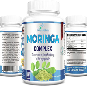 PUREMAX LABS - PureMax Labs Moringa 5000Mg. 60 Capsulas - The Red Vitamin MX - Suplementos Alimenticios - {{ shop.shopifyCountryName }}