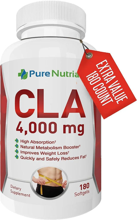 PURENUTRIA - PureNutria CLA 4000Mg. 180 Capsulas Blandas - The Red Vitamin MX - Suplementos Alimenticios - {{ shop.shopifyCountryName }}