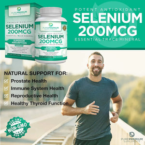 PUREPREMIUM SUPPLEMENTS - PurePremium Organic Selenium 200mcg 100 Capsulas - The Red Vitamin MX - Suplementos Alimenticios - {{ shop.shopifyCountryName }}