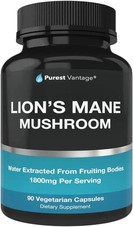 PUREST VANTAGE - Purest vantage Organic Lions Mane Mushroom 1800Mg. 90 Capsulas - The Red Vitamin MX - Suplementos Alimenticios - {{ shop.shopifyCountryName }}