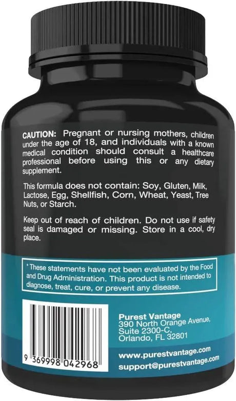 PUREST VANTAGE - Purest vantage Organic Lions Mane Mushroom 1800Mg. 90 Capsulas - The Red Vitamin MX - Suplementos Alimenticios - {{ shop.shopifyCountryName }}