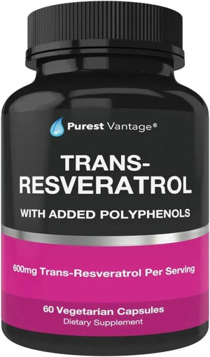 PUREST VANTAGE - Purest Vantage Resveratrol Supplement 1400Mg. 60 Capsulas - The Red Vitamin MX - Suplementos Alimenticios - {{ shop.shopifyCountryName }}