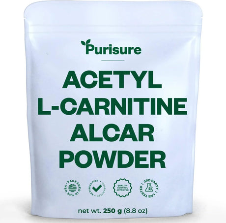 PURISURE - Purisure Acetyl L-Carnitine Powder 250Gr. - The Red Vitamin MX - Suplementos Alimenticios - {{ shop.shopifyCountryName }}