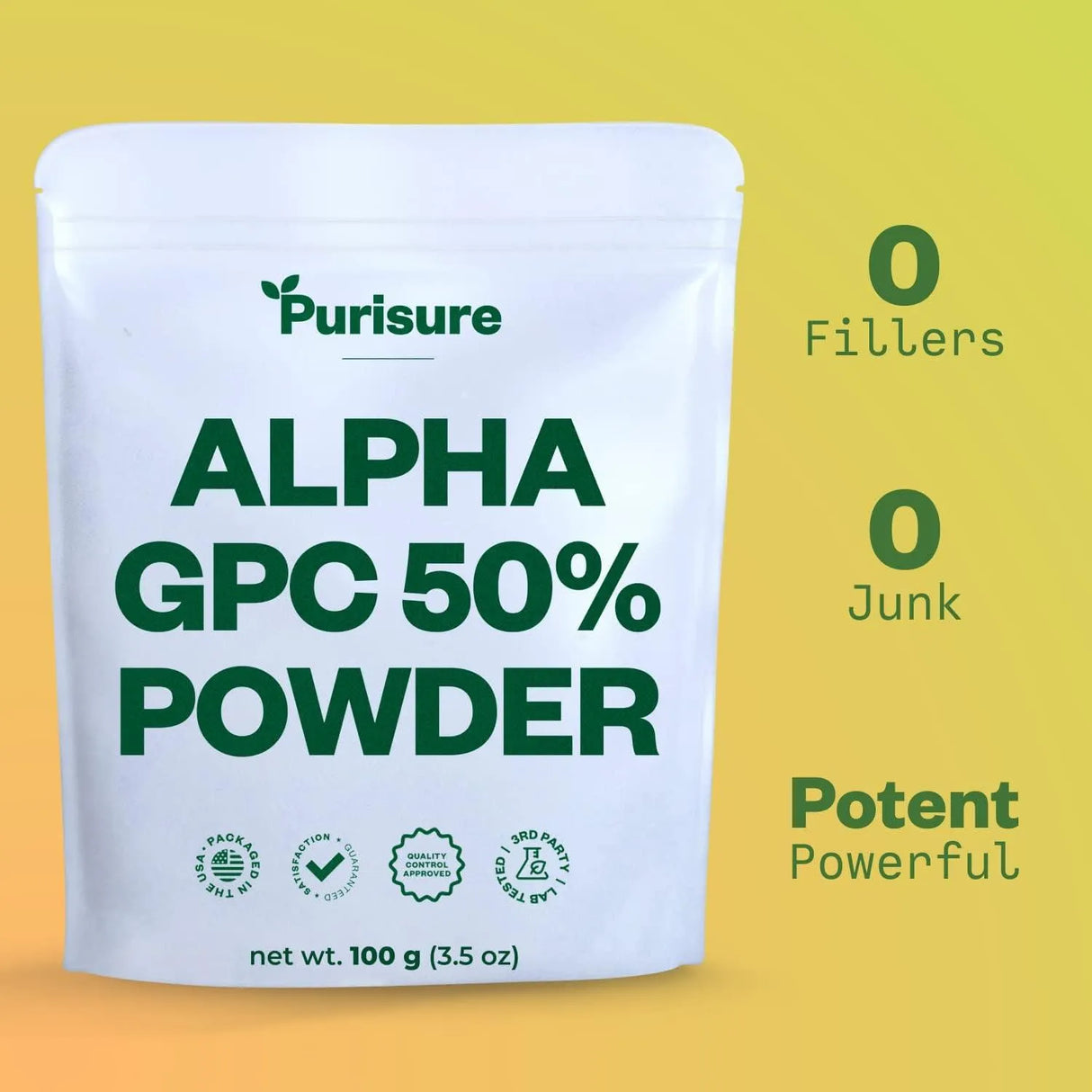 PURISURE - Purisure Alpha GPC 50% Powder 100Gr. - The Red Vitamin MX - Suplementos Alimenticios - {{ shop.shopifyCountryName }}