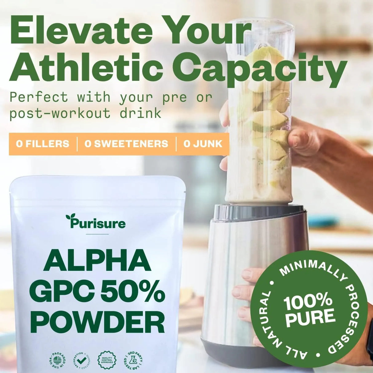 PURISURE - Purisure Alpha GPC 50% Powder 100Gr. - The Red Vitamin MX - Suplementos Alimenticios - {{ shop.shopifyCountryName }}