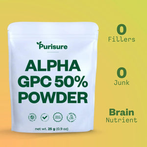 PURISURE - Purisure Alpha GPC 50% Powder 25Gr. - The Red Vitamin MX - Suplementos Alimenticios - {{ shop.shopifyCountryName }}