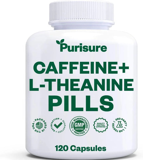 PURISURE - Purisure Caffeine Theanine 120 Capsulas - The Red Vitamin MX - Suplementos Alimenticios - {{ shop.shopifyCountryName }}