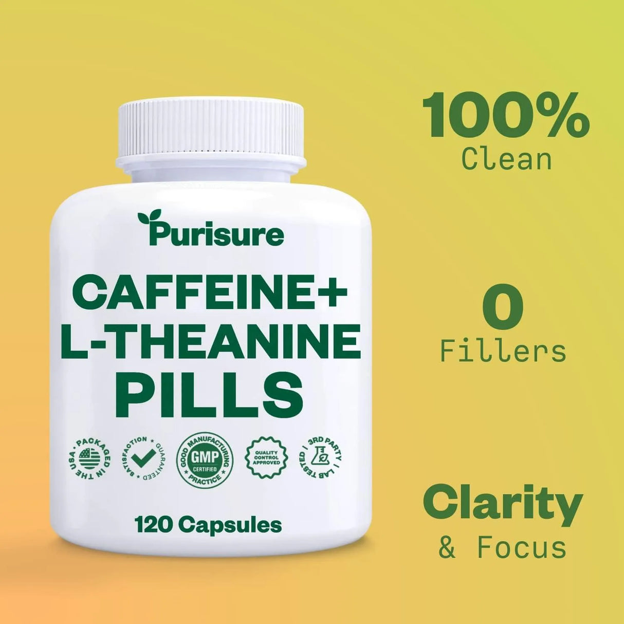 PURISURE - Purisure Caffeine Theanine 120 Capsulas - The Red Vitamin MX - Suplementos Alimenticios - {{ shop.shopifyCountryName }}