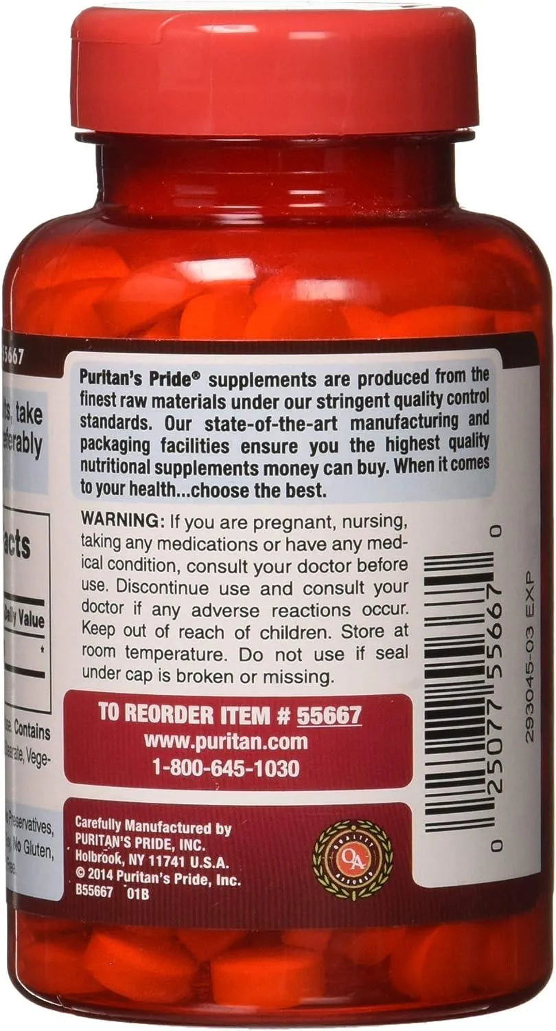 PURITAN'S PRIDE - Puritan's Pride Apple Cider Vinegar 600Mg. 200 Tabletas - The Red Vitamin MX - Suplementos Alimenticios - {{ shop.shopifyCountryName }}