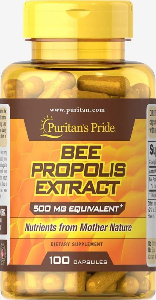 PURITAN'S PRIDE - Puritan's Pride Bee Propolis 500Mg. 100 Capsulas - The Red Vitamin MX - Suplementos Alimenticios - {{ shop.shopifyCountryName }}