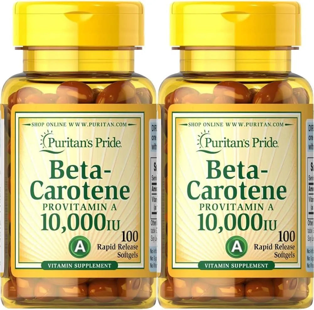 PURITAN'S PRIDE - Puritan's Pride Beta-Carotene 10,000 IU 100 Capsulas Blandas 2 Pack - The Red Vitamin MX - Suplementos Alimenticios - {{ shop.shopifyCountryName }}