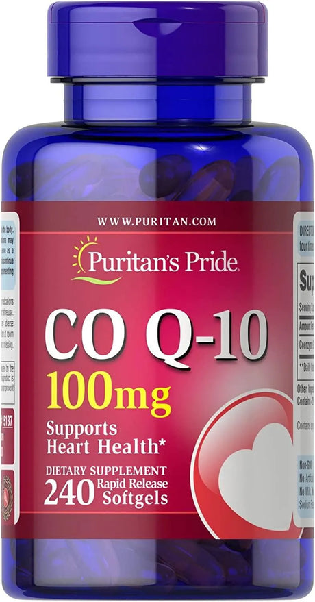 PURITAN'S PRIDE - Puritan's Pride CoQ10 100Mg. 240 Capsulas Blandas - The Red Vitamin MX - Suplementos Alimenticios - {{ shop.shopifyCountryName }}