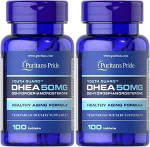 PURITAN'S PRIDE - Puritan's Pride DHEA 50Mg. 200 Tabletas - The Red Vitamin MX - Suplementos Alimenticios - {{ shop.shopifyCountryName }}