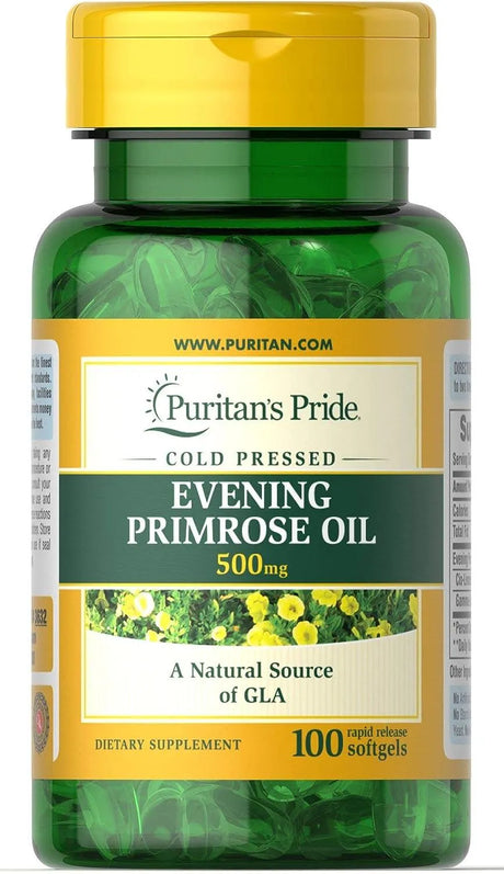 PURITAN'S PRIDE - Puritan's Pride Evening Primrose Oil 500Mg. 100 Capsulas Blandas - The Red Vitamin MX - Suplementos Alimenticios - {{ shop.shopifyCountryName }}