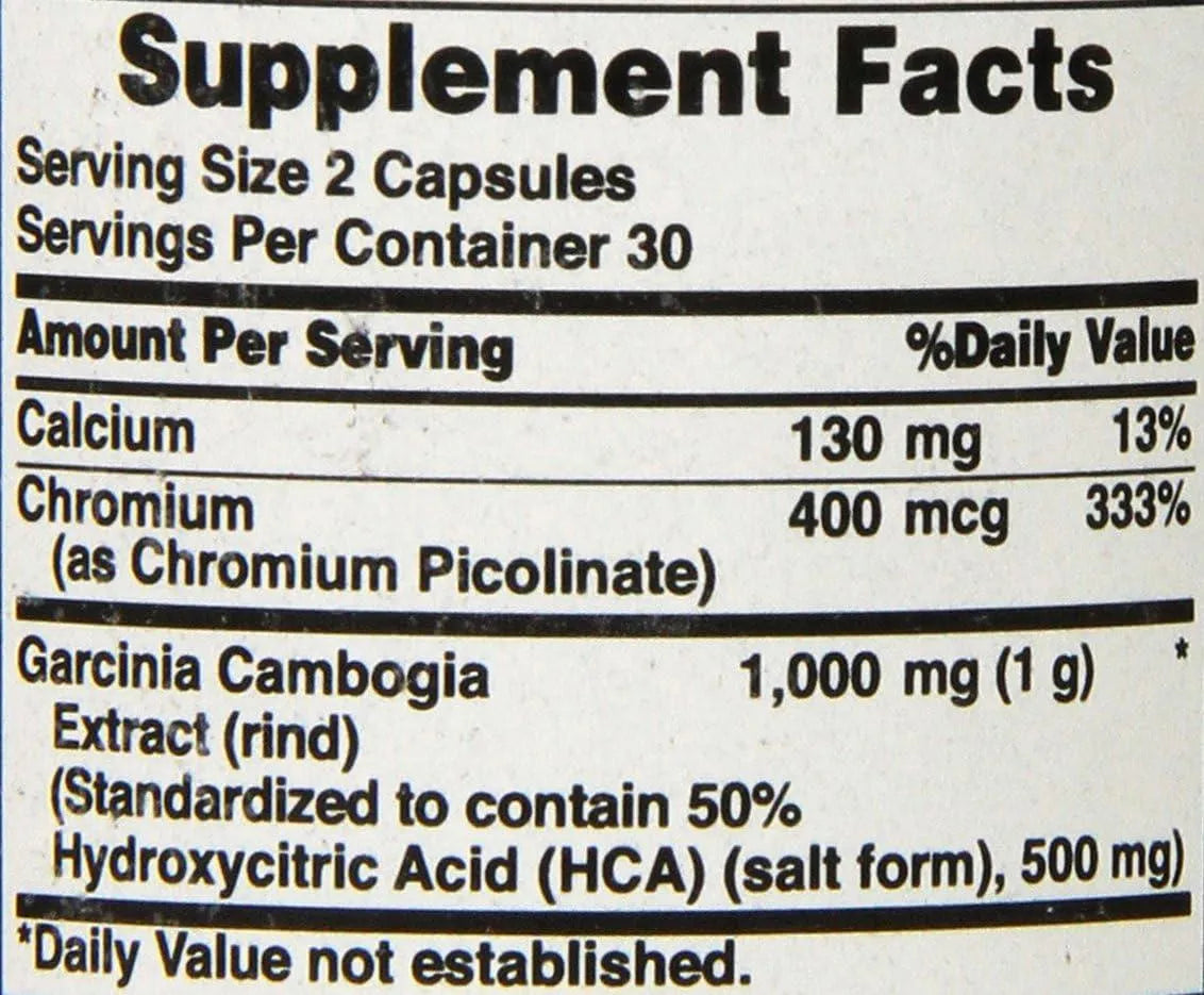 PURITAN'S PRIDE - Puritan's Pride Garcinia Cambogia 1000Mg. 60 Capsulas - The Red Vitamin MX - Suplementos Alimenticios - {{ shop.shopifyCountryName }}