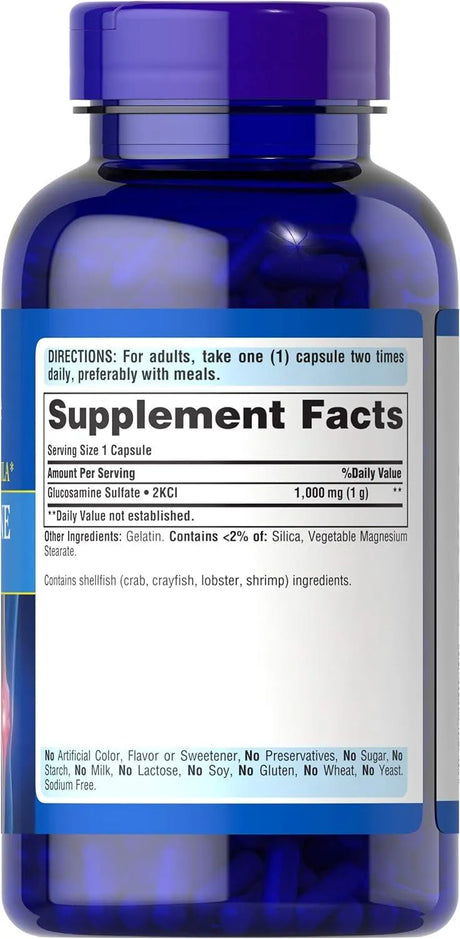 PURITAN'S PRIDE - Puritan's Pride Glucosamine HCI 680Mg. 240 Capsulas - The Red Vitamin MX - Suplementos Alimenticios - {{ shop.shopifyCountryName }}