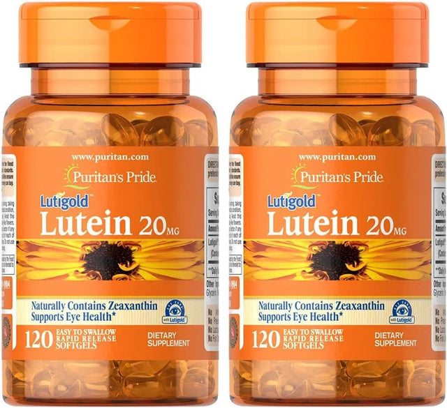 PURITAN'S PRIDE - Puritan's Pride Lutein 20Mg. 240 Capsulas Blandas - The Red Vitamin MX - Suplementos Alimenticios - {{ shop.shopifyCountryName }}