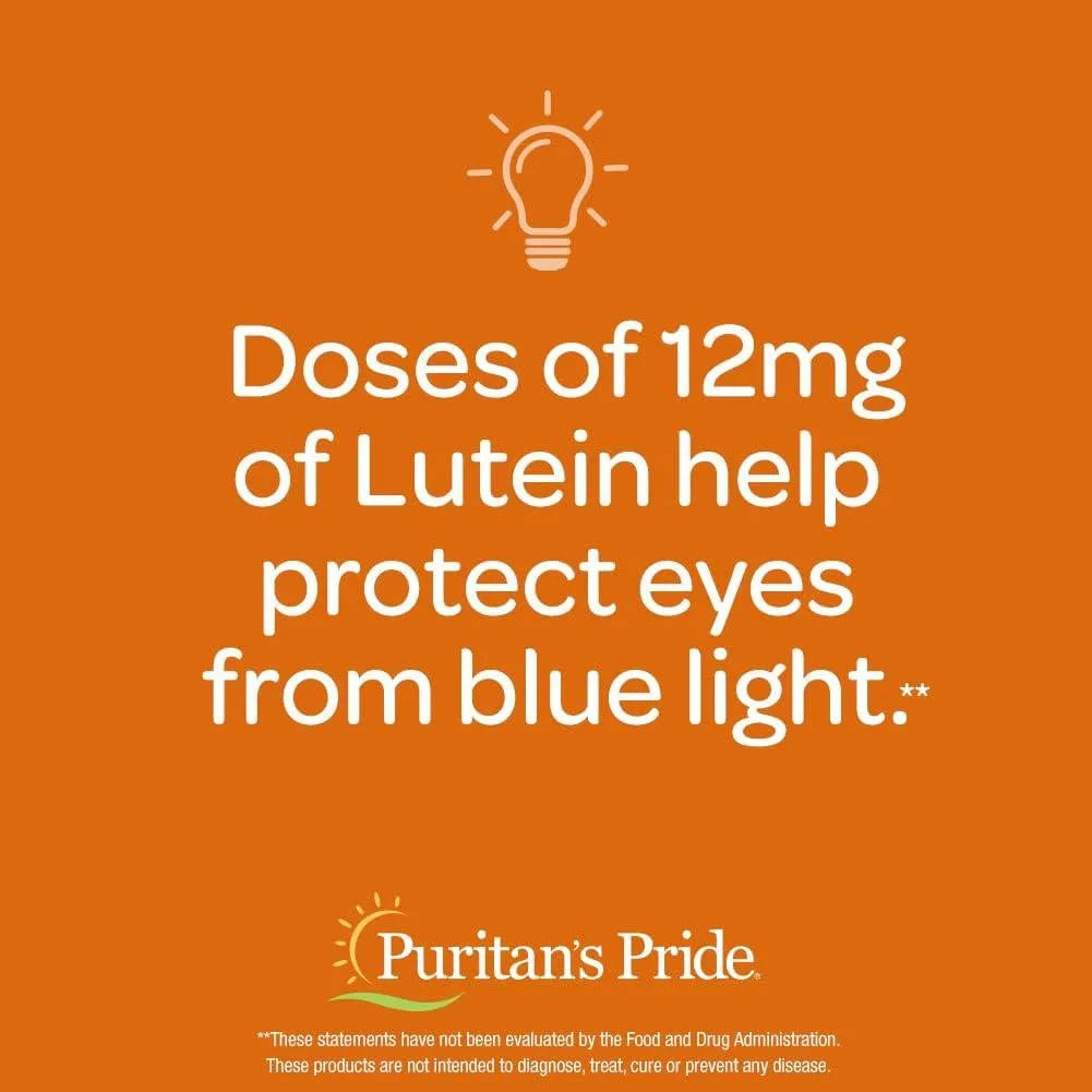 PURITAN'S PRIDE - Puritan's Pride Lutein 20Mg. 240 Capsulas Blandas - The Red Vitamin MX - Suplementos Alimenticios - {{ shop.shopifyCountryName }}