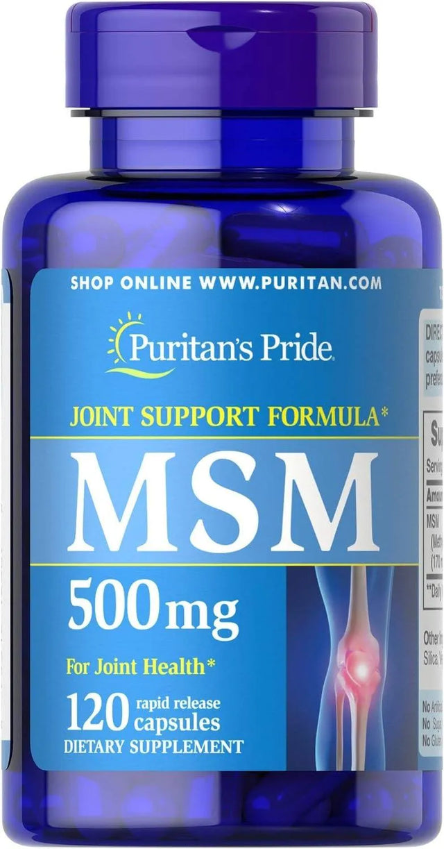 PURITAN'S PRIDE - Puritan's Pride MSM 500Mg. 120 Capsulas - The Red Vitamin MX - Suplementos Alimenticios - {{ shop.shopifyCountryName }}