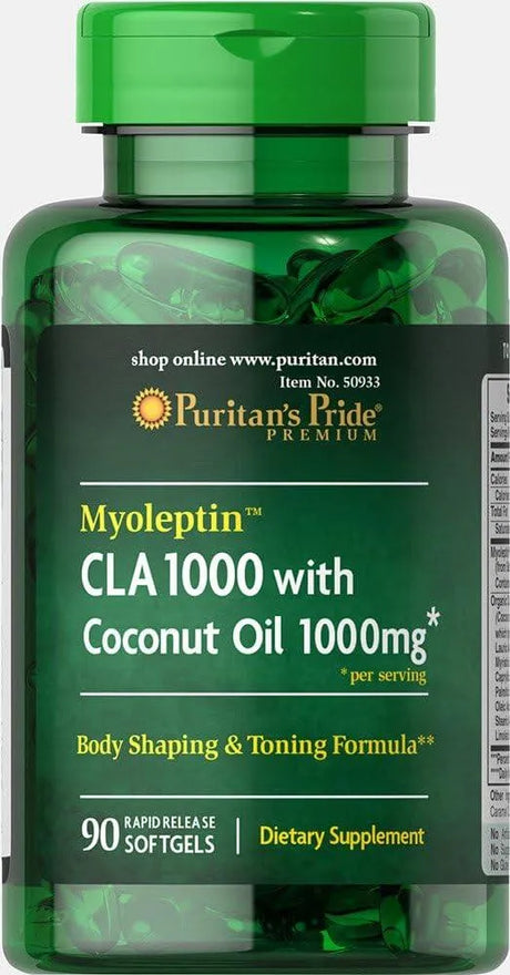 PURITAN'S PRIDE - Puritan's Pride Myoleptin CLA 1000Mg. 90 Capsulas Blandas - The Red Vitamin MX - Suplementos Alimenticios - {{ shop.shopifyCountryName }}