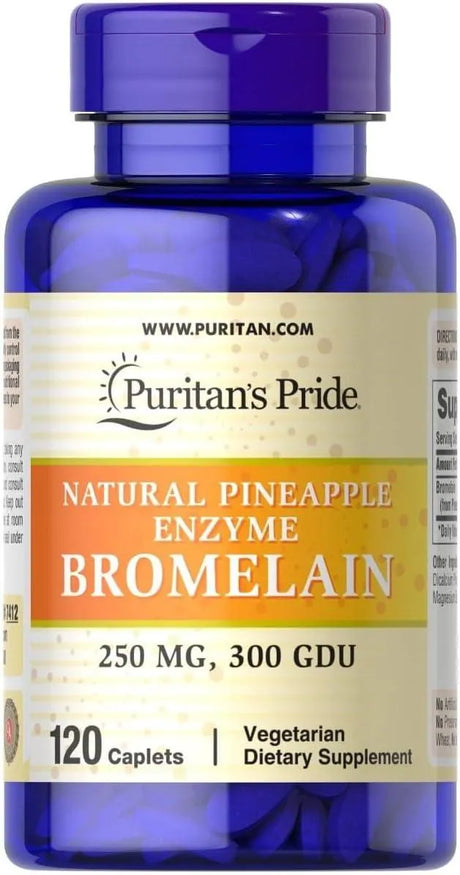 PURITAN'S PRIDE - Puritan's Pride Natural Pineapple Enzyme Bromelain 250Mg. 120 Capsulas - The Red Vitamin MX - Suplementos Alimenticios - {{ shop.shopifyCountryName }}