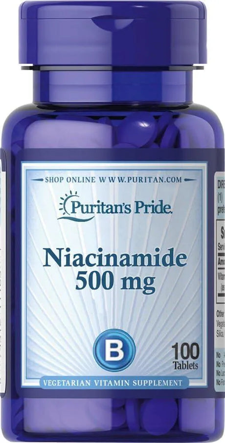 PURITAN'S PRIDE - Puritan's Pride Niacinamide 500Mg. 100 Tabletas - The Red Vitamin MX - Suplementos Alimenticios - {{ shop.shopifyCountryName }}