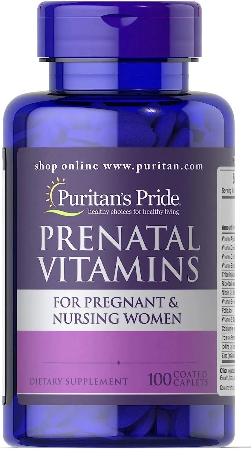 PURITAN'S PRIDE - Puritan's Pride Prenatal Vitamins 100 Tabletas - The Red Vitamin MX - Suplementos Alimenticios - {{ shop.shopifyCountryName }}