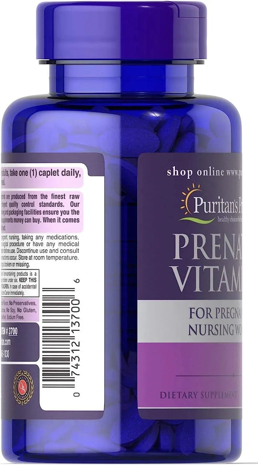 PURITAN'S PRIDE - Puritan's Pride Prenatal Vitamins 100 Tabletas - The Red Vitamin MX - Suplementos Alimenticios - {{ shop.shopifyCountryName }}