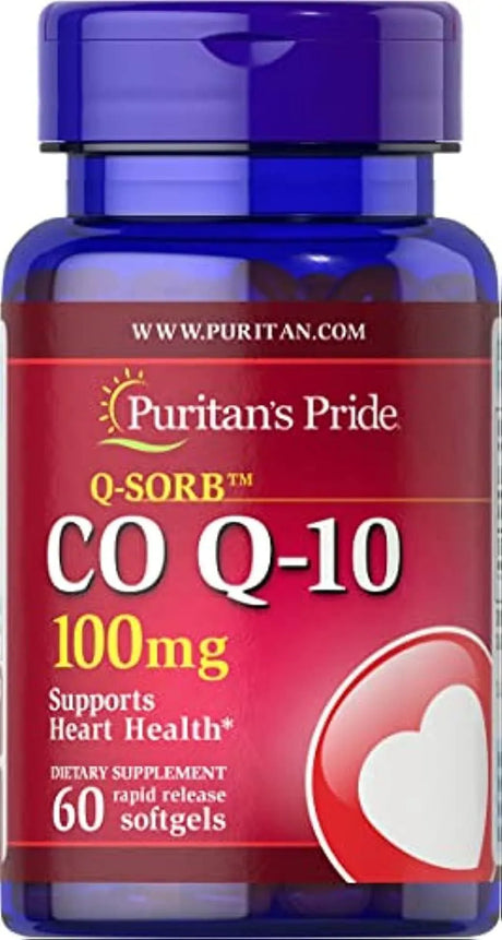 PURITAN'S PRIDE - Puritan's Pride Q-Sorb CoQ10 100Mg. 60 Capsulas Blandas - The Red Vitamin MX - Suplementos Alimenticios - {{ shop.shopifyCountryName }}