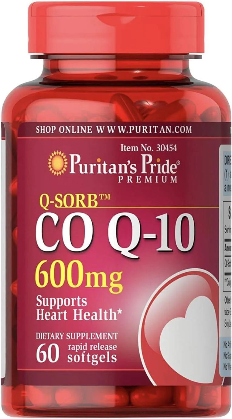 PURITAN'S PRIDE - Puritan's Pride Q-Sorb CoQ10 600Mg. 60 Capsulas Blandas - The Red Vitamin MX - Suplementos Alimenticios - {{ shop.shopifyCountryName }}