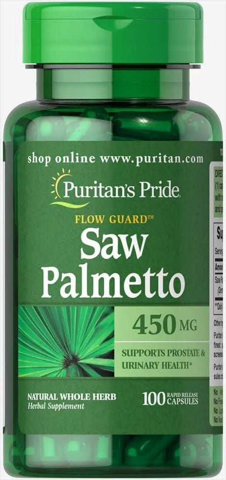 PURITAN'S PRIDE - Puritan's Pride Saw Palmetto 450Mg. 100 Capsulas - The Red Vitamin MX - Suplementos Alimenticios - {{ shop.shopifyCountryName }}