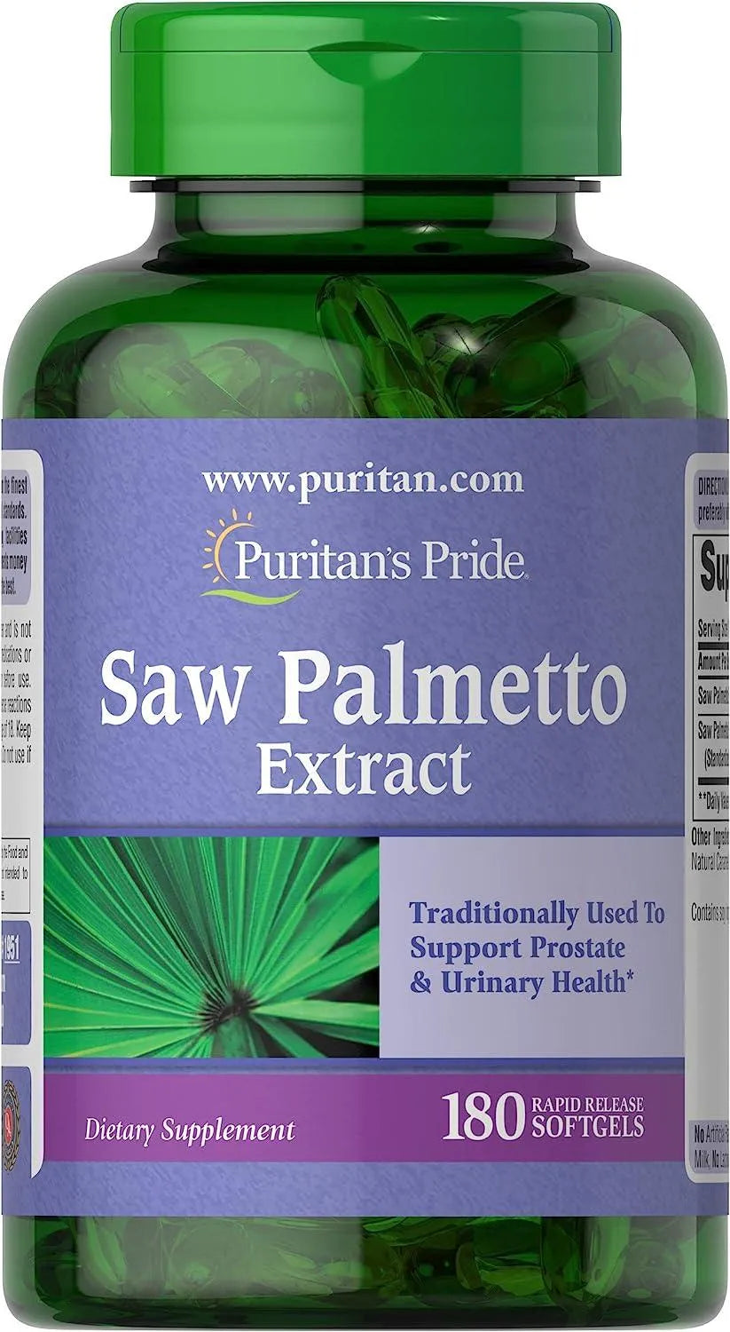 PURITAN'S PRIDE - Puritan's Pride Saw Palmetto Extract 180 Capsulas Blandas - The Red Vitamin MX - Suplementos Alimenticios - {{ shop.shopifyCountryName }}