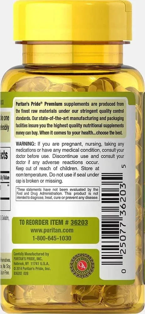 PURITAN'S PRIDE - Puritans Pride Natural Astaxanthin 5Mg. 60 Capsulas Blandas - The Red Vitamin MX - Suplementos Alimenticios - {{ shop.shopifyCountryName }}